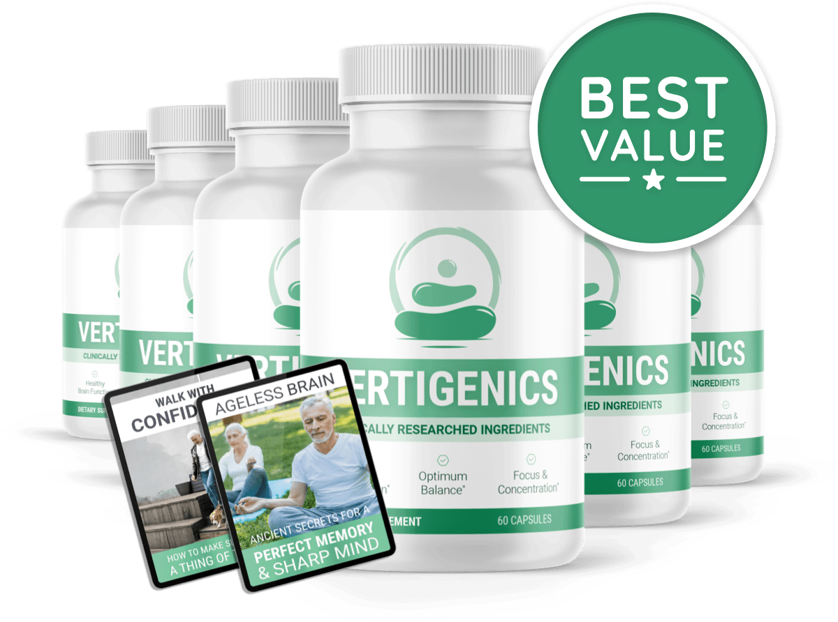 Vertigenics 6-bottle pack with maximum discount
