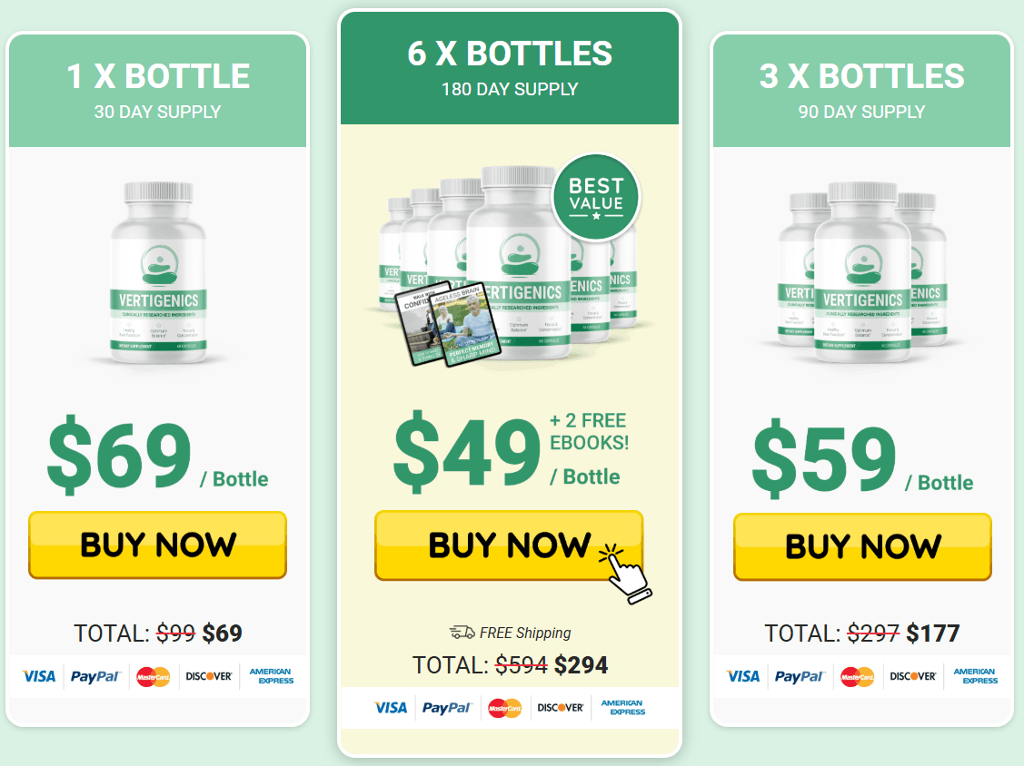 Vertigenics at discounted price with special limited-time offer